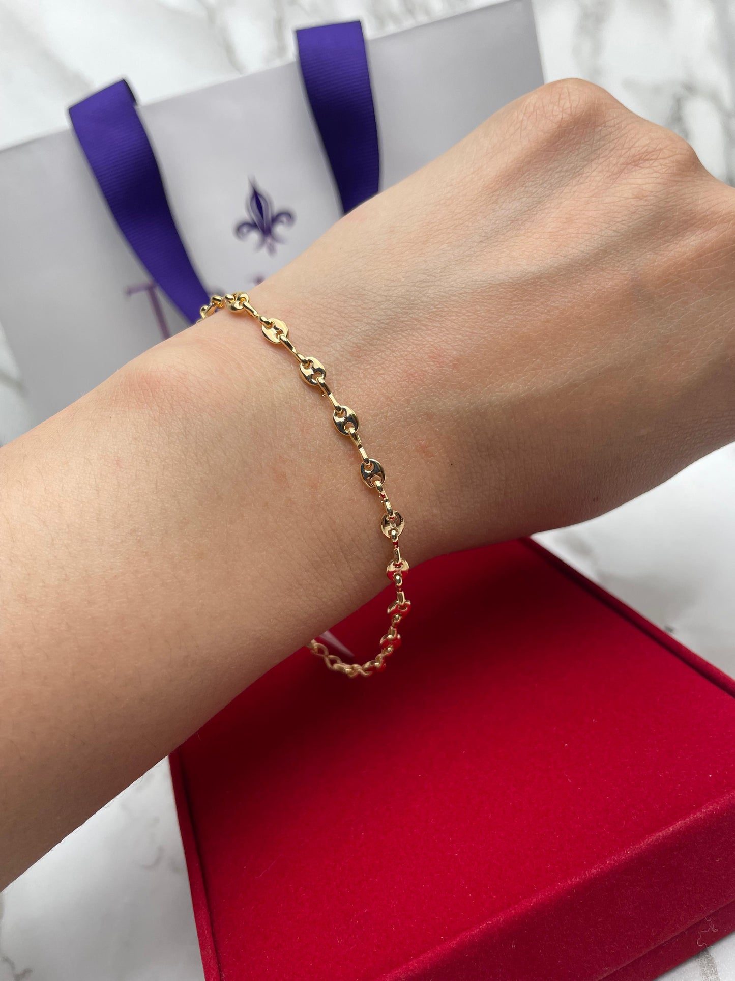 Pulsera Tipo Gucci-Infinito 3.5MM 18CM