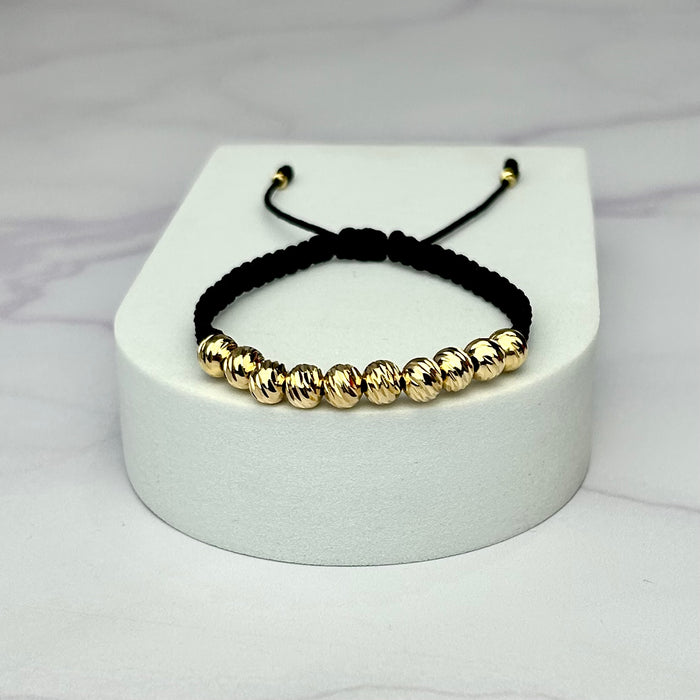 Pulsera Tejida Balin Italy Oro Laminado 18 K ng