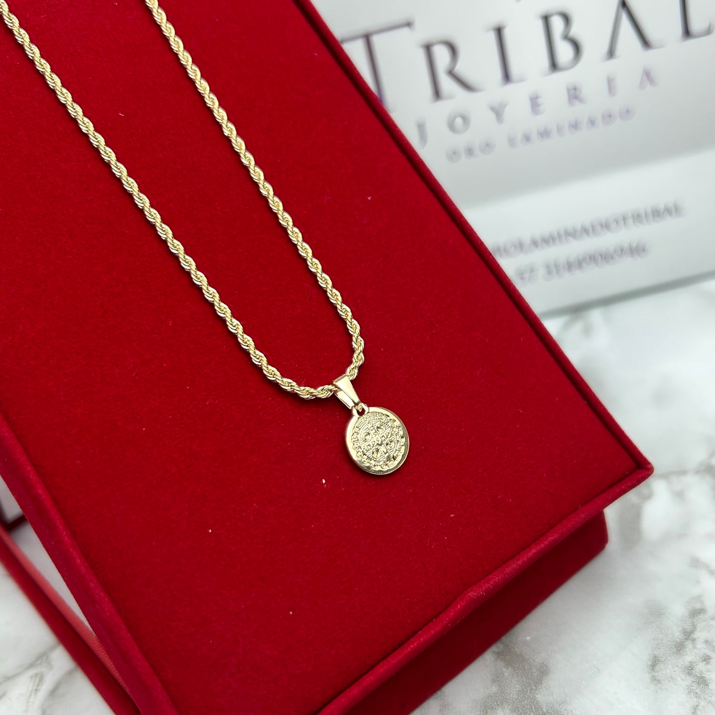 Dije Medalla San Benito 13 mm