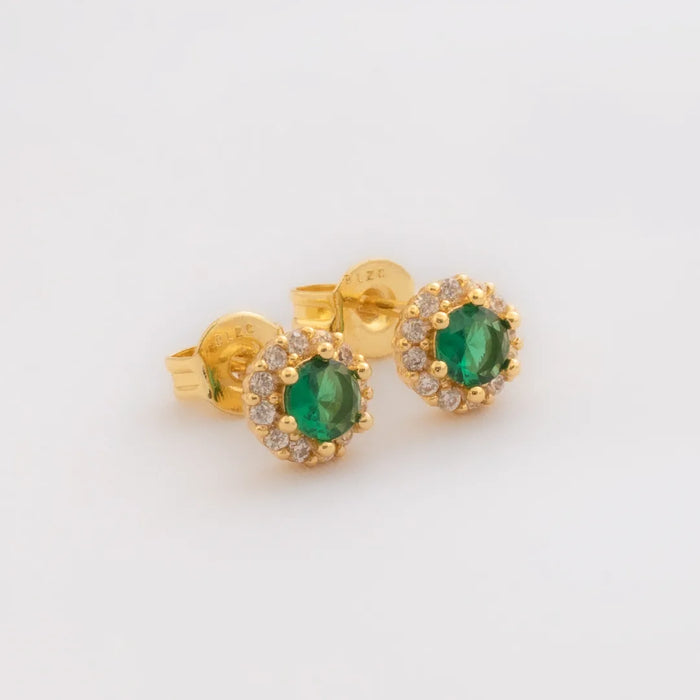 Arete Tipo Topo Royal Green 6 mm