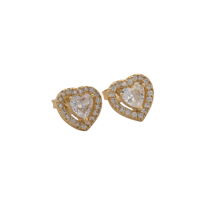 Arete Tipo Topo Amore Halo 9 mm Cristal