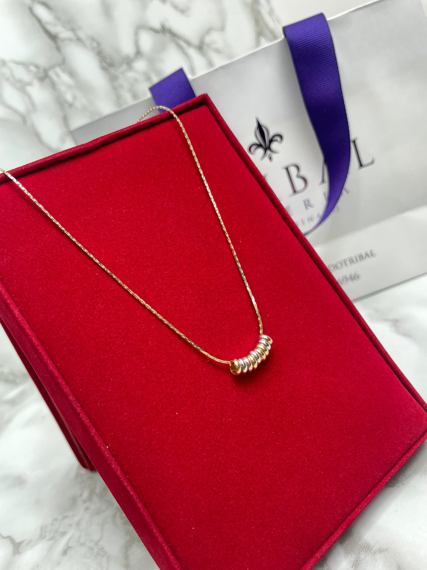 COLLAR AROS 3 OROS 40 CM