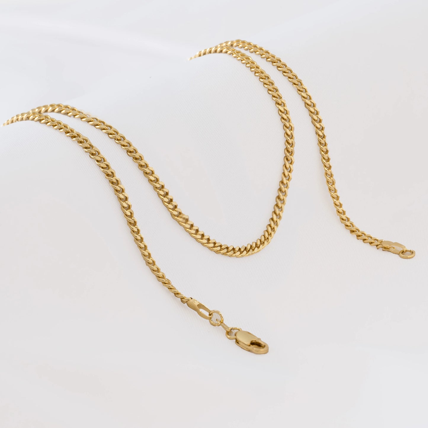 Cadena Cubana Plana 2.5mm 65cm