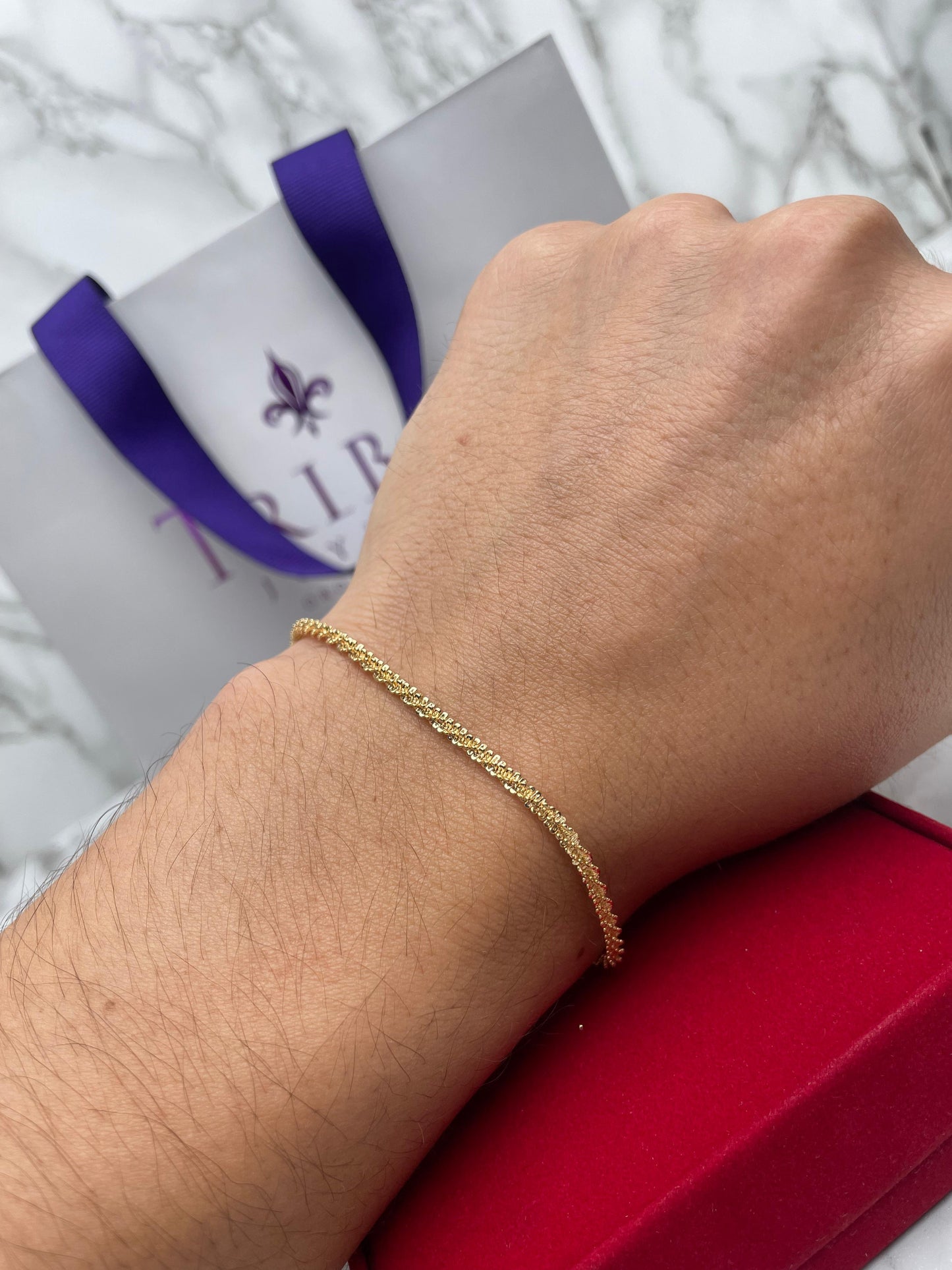Pulsera Tejido Criss-Cross 2.5MM 21CM
