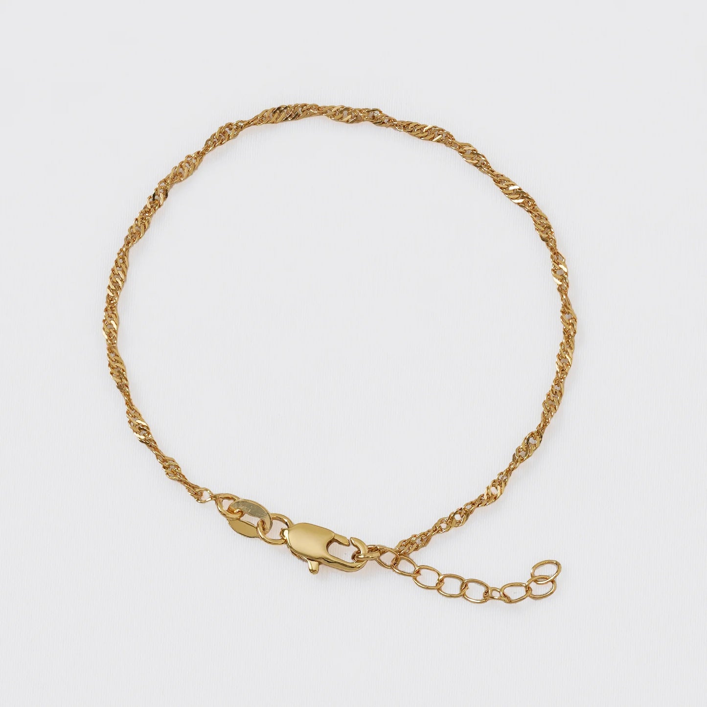Pulsera singapur 16cm + extensor 1.5mm