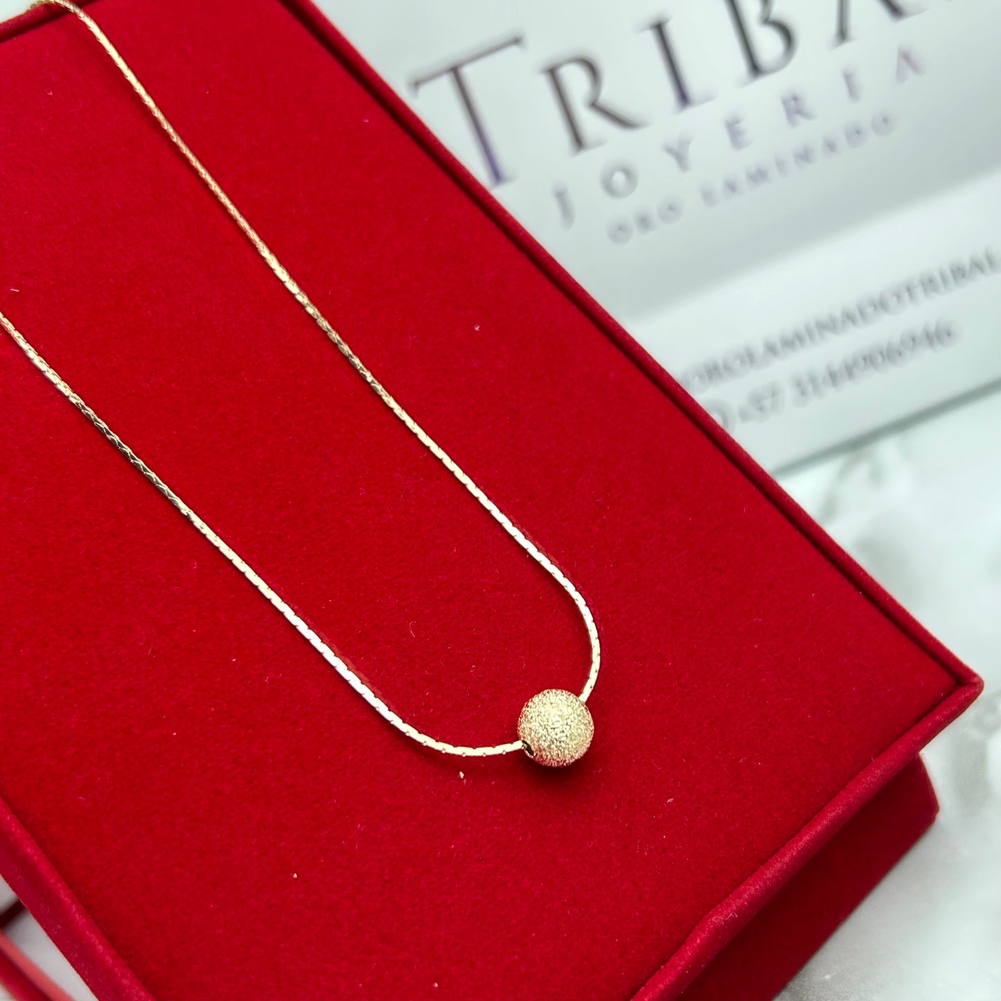 Collar Balin Fusco 8 mm 45 cm