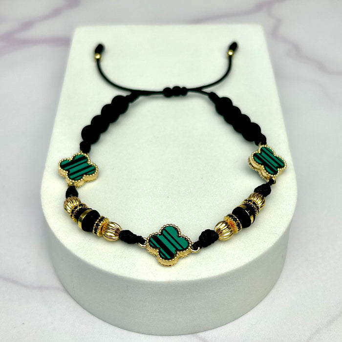 Pulsera Full Balin Neopreno Liso, Especial, Frances, HRJ Tipo Van Cleff, Rondel OL18 k NG