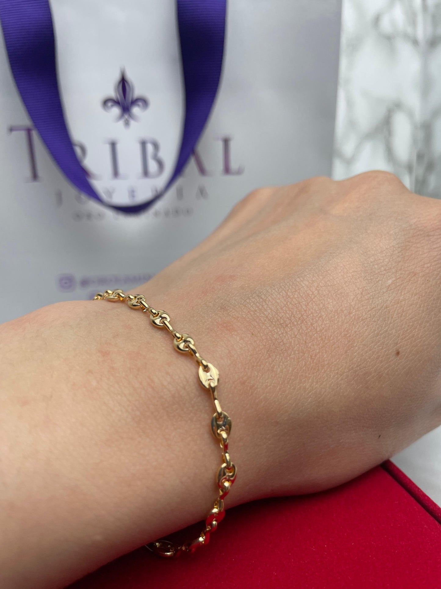 Pulsera Tipo Gucci-Infinito 3.5MM 18CM