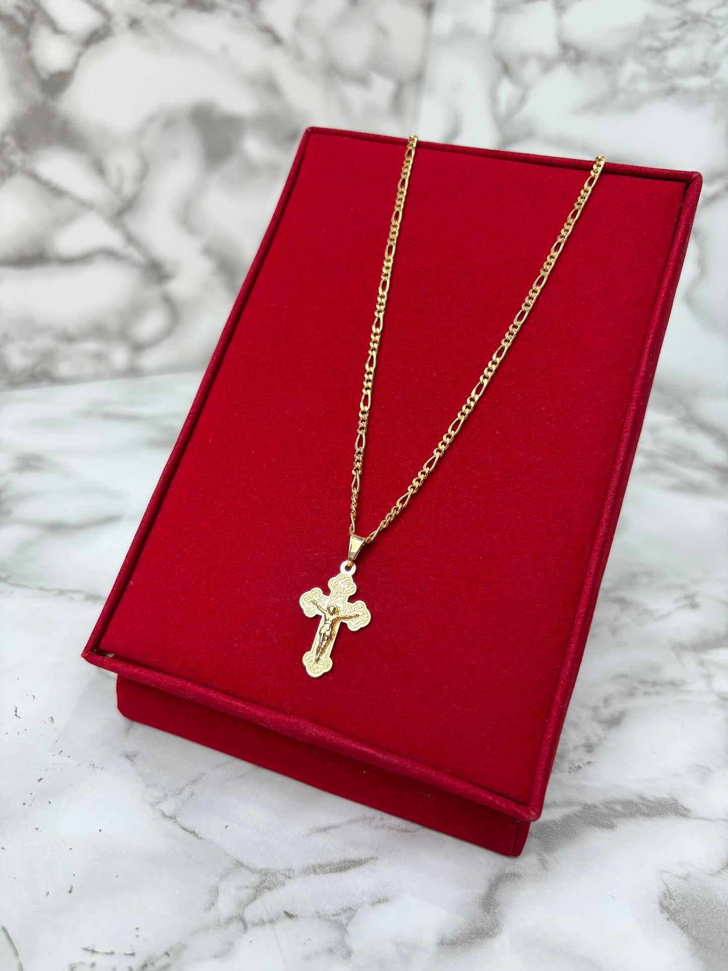 Dije Cruz Cristo Trebolado 28*14.7mm