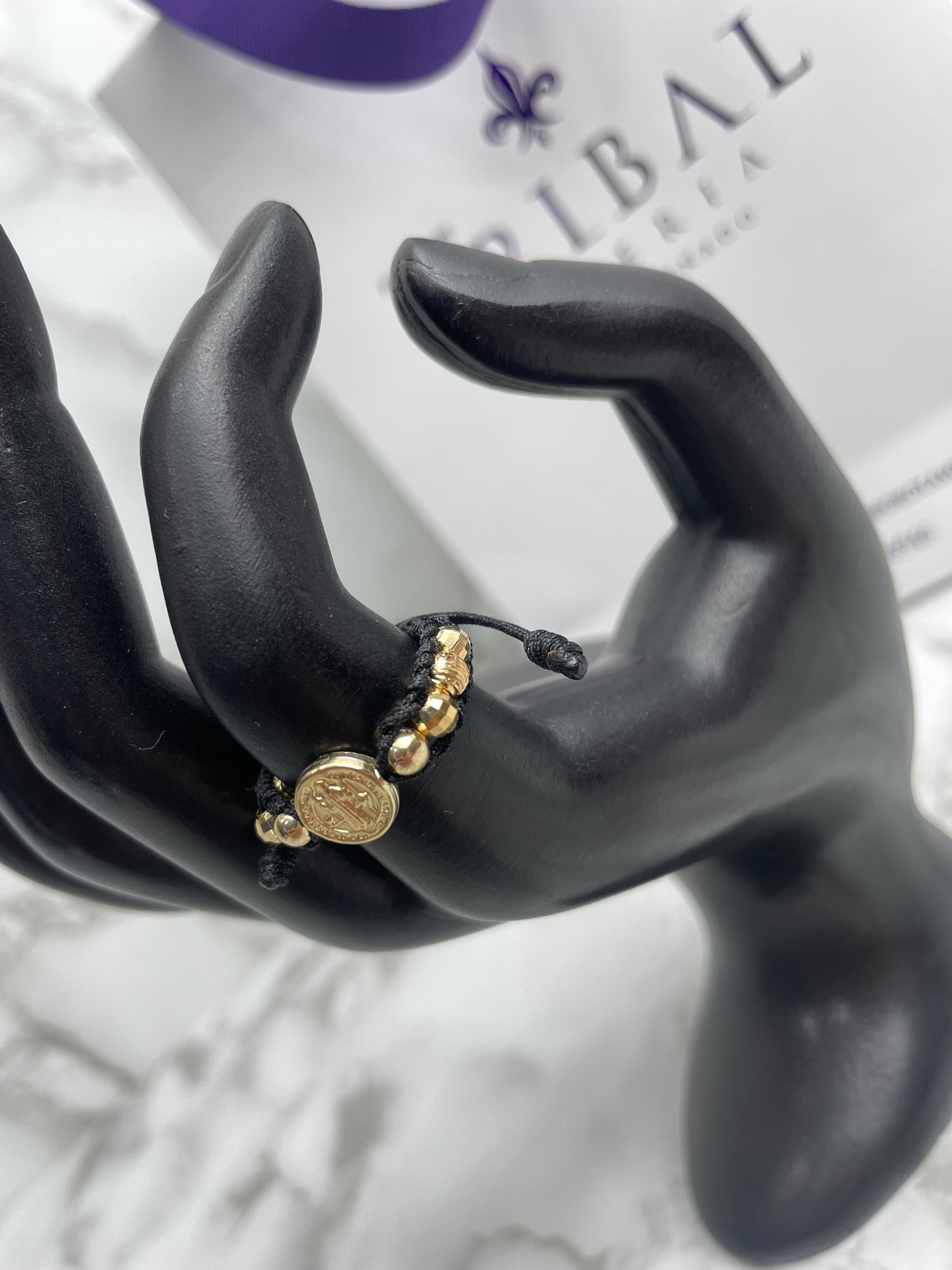 Anillo Tejido Balin Mixto con HRJ San Benito 8 mm NG