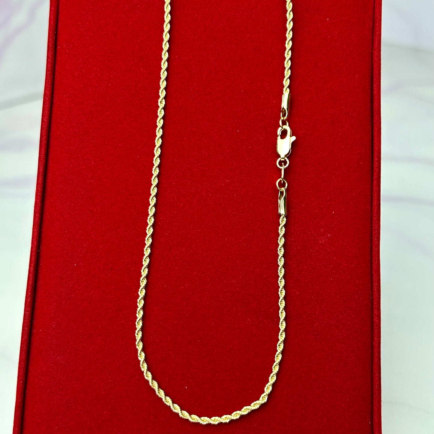 Cadena Tejido Lazo Diamantado