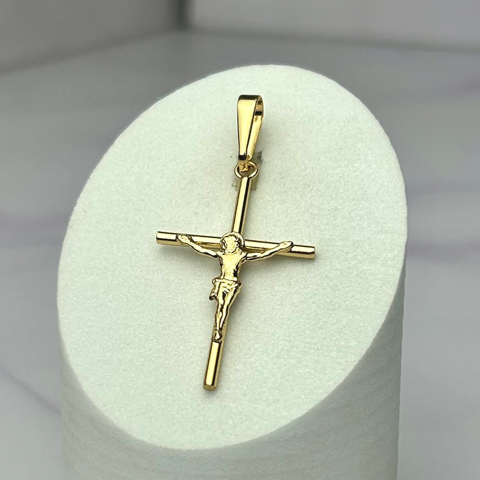 Dije Cruz Cristo Remarcado grande 3.8 cm x 2.4 cm
