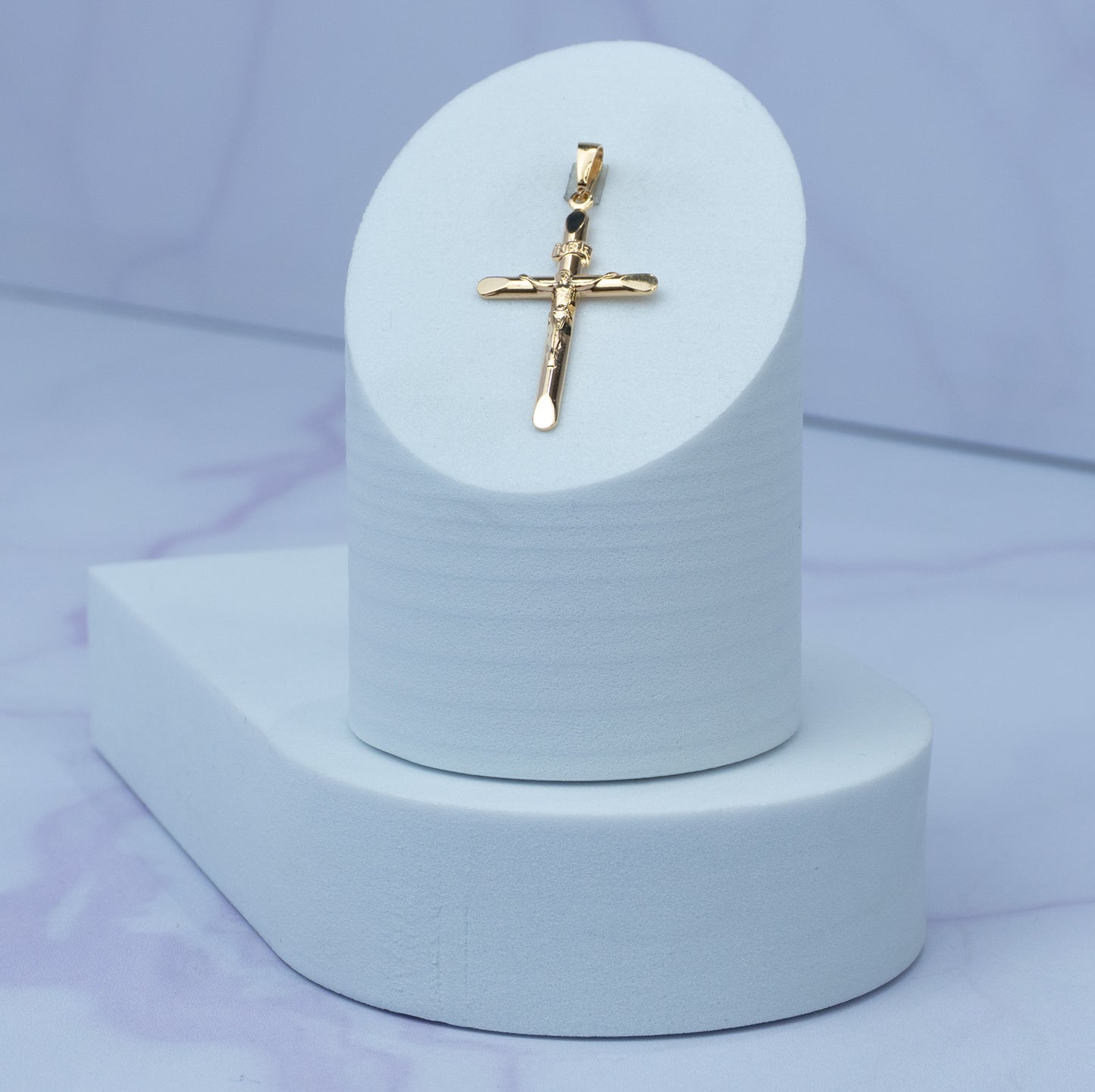 Dije Cristo INRI Puntas Planas 3.3 cm