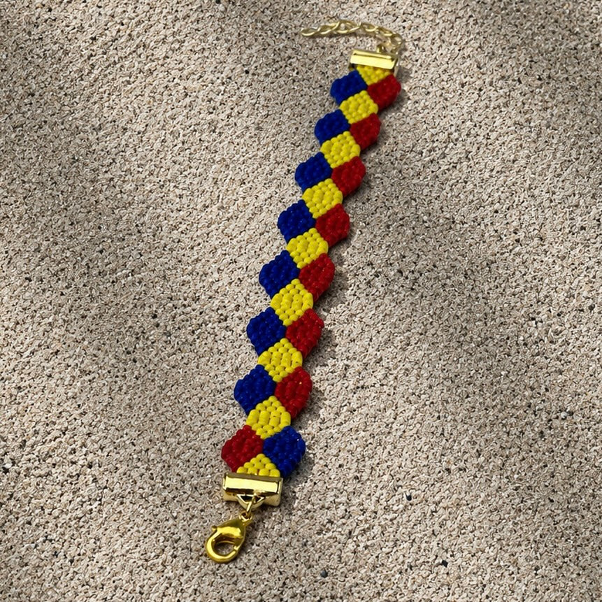 Pulsera Miyuki Tricolor con extensor