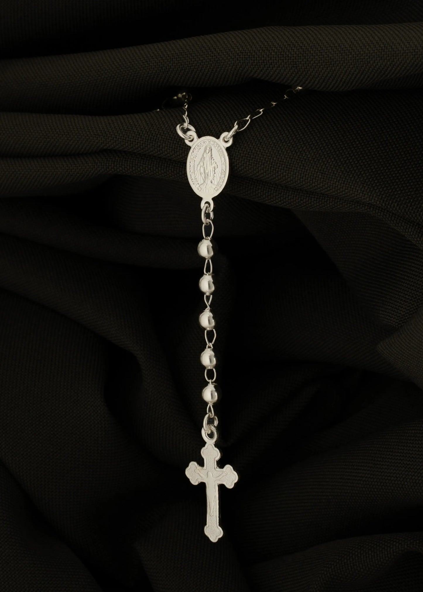 Rosario Milagrosa 55 cm Plata 925