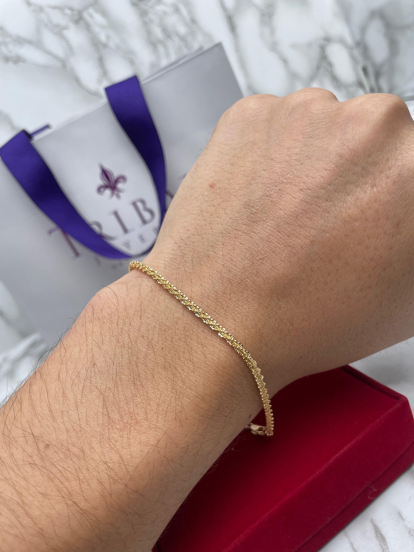Pulsera Tejido Criss-Cross 2.5MM 21CM