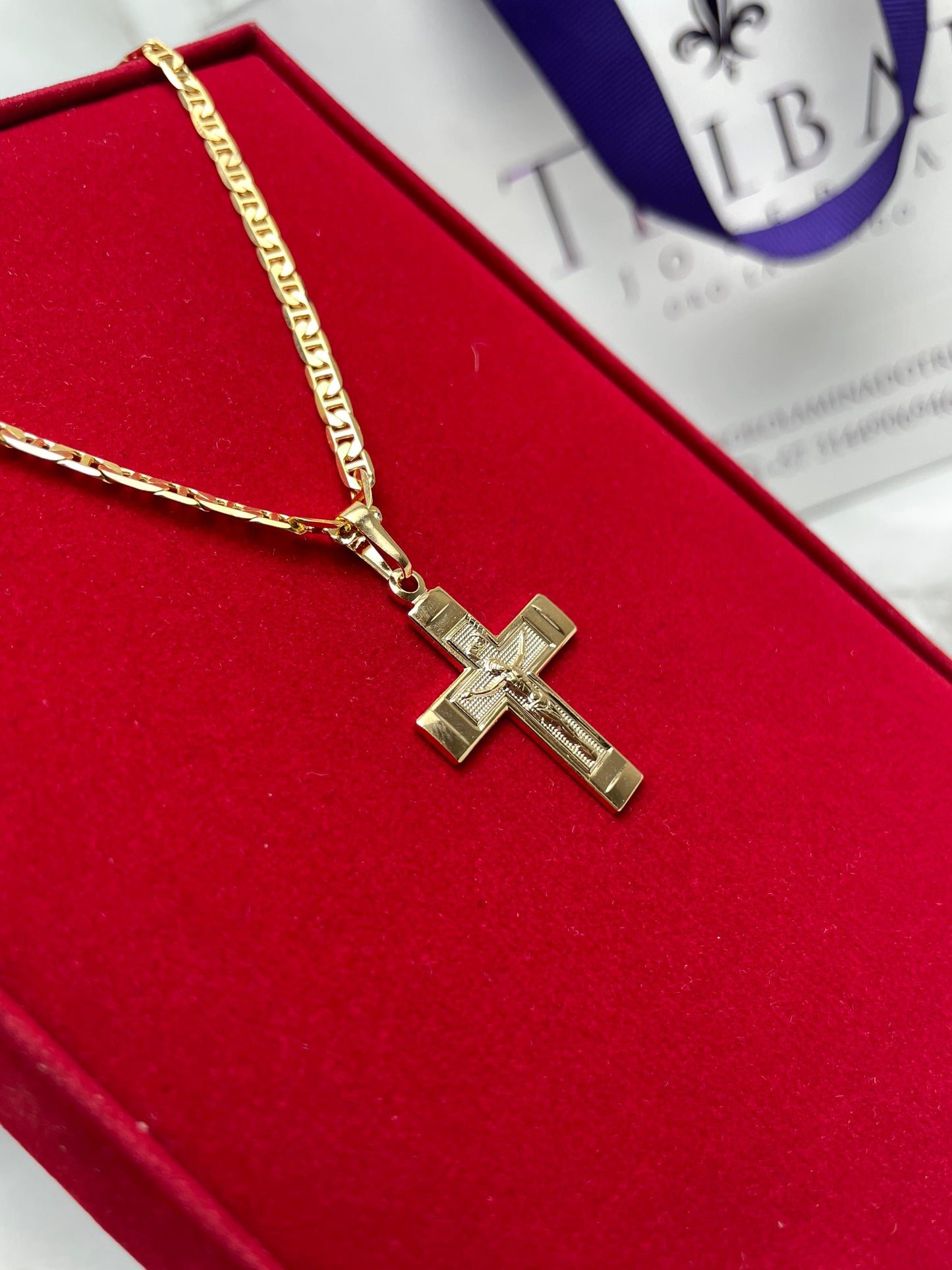 Dije Cruz Griega Jesucristo 34*20mm
