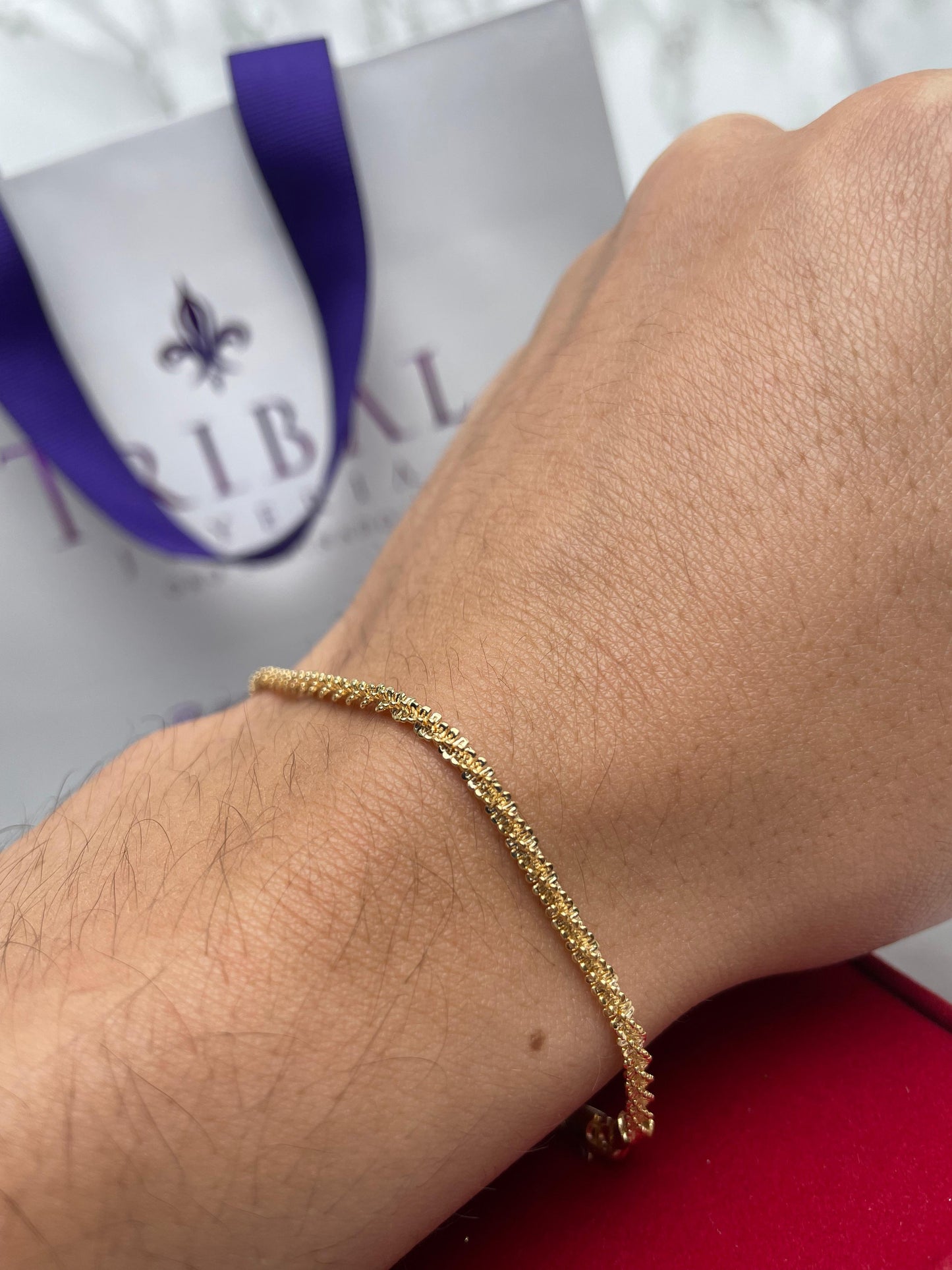 Pulsera Tejido Criss-Cross 2.5MM 21CM
