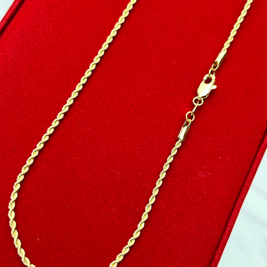 Cadena Tejido Lazo Diamantado