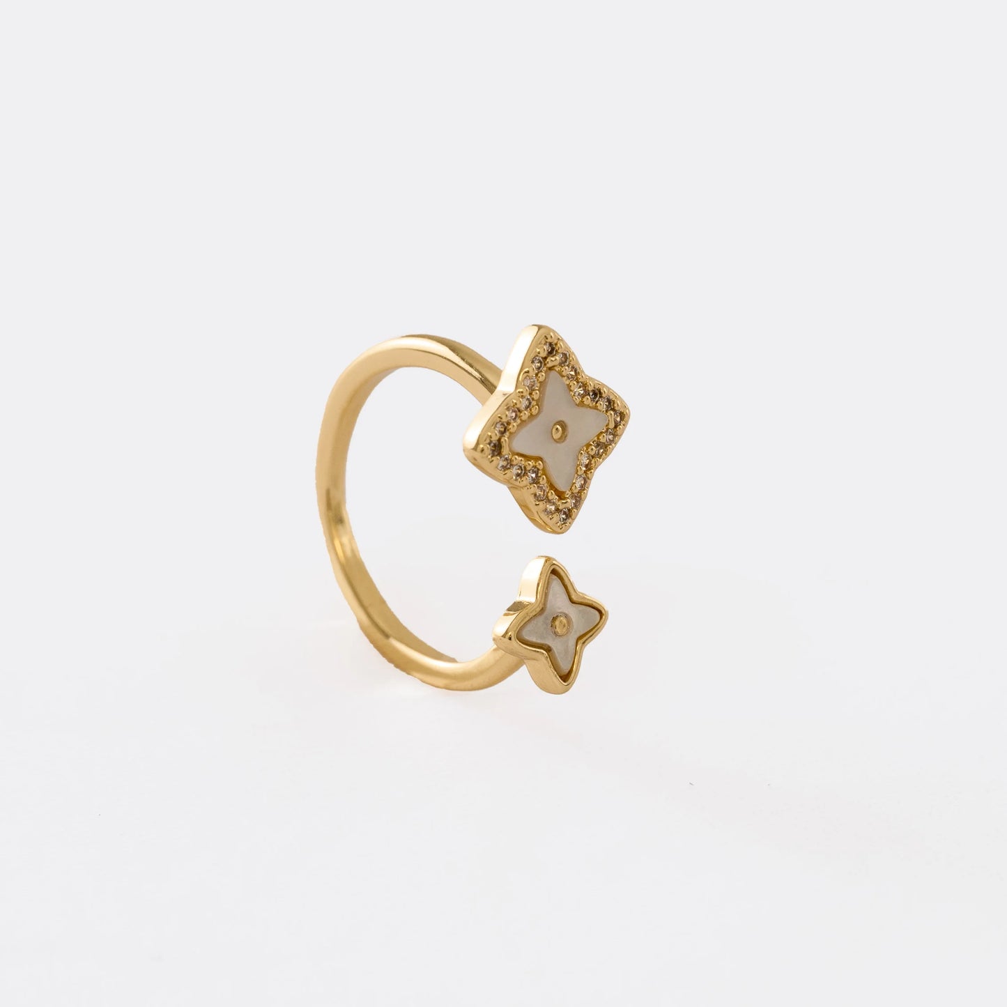 Anillo Doble Lottus Ajustable