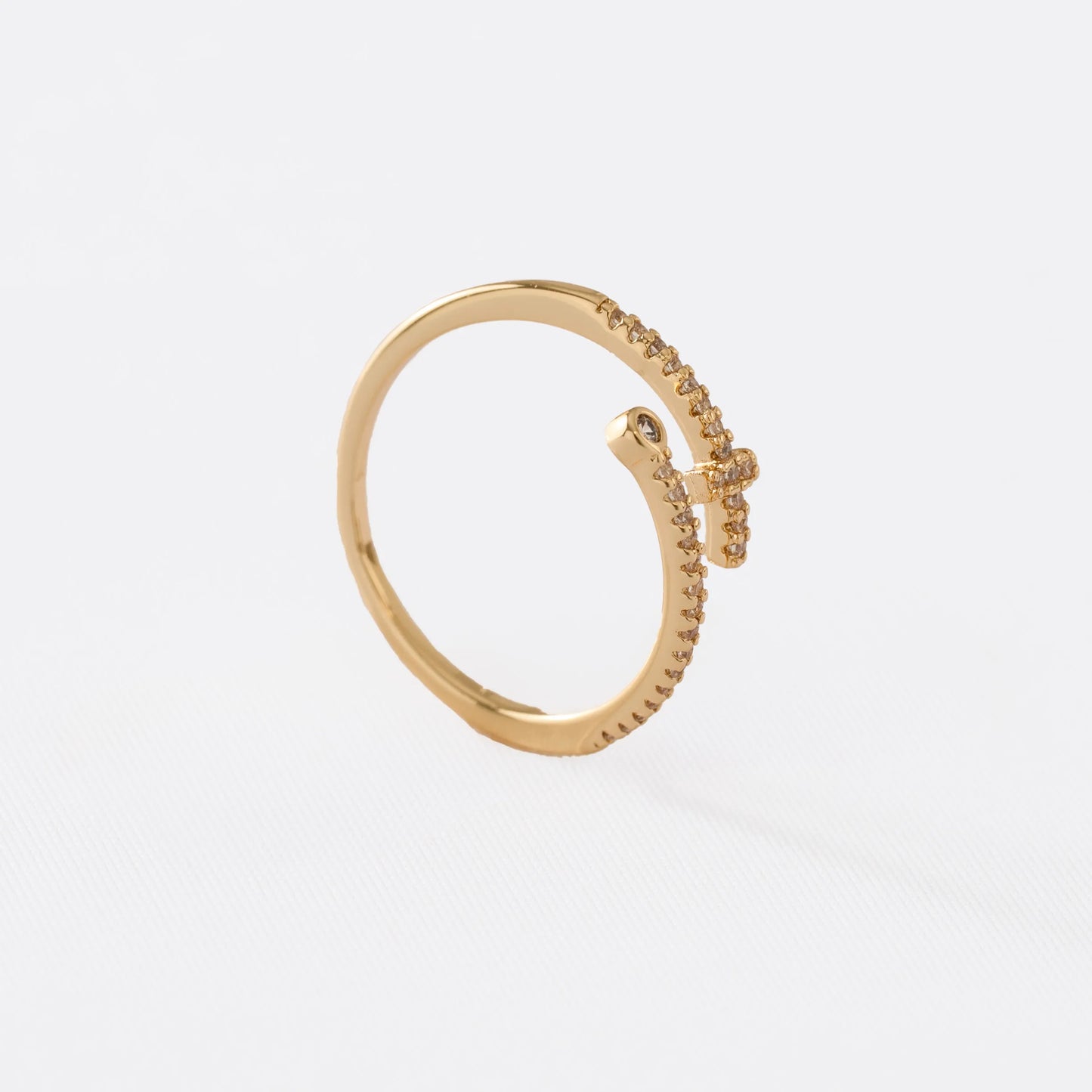 Anillo Luxe Ajustable Circón Cristal