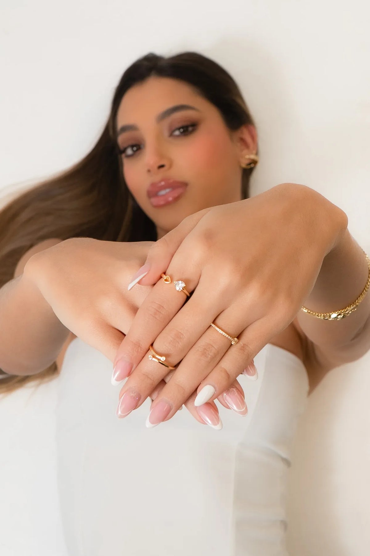 Anillo Flicker Ajustable Circón Cristal