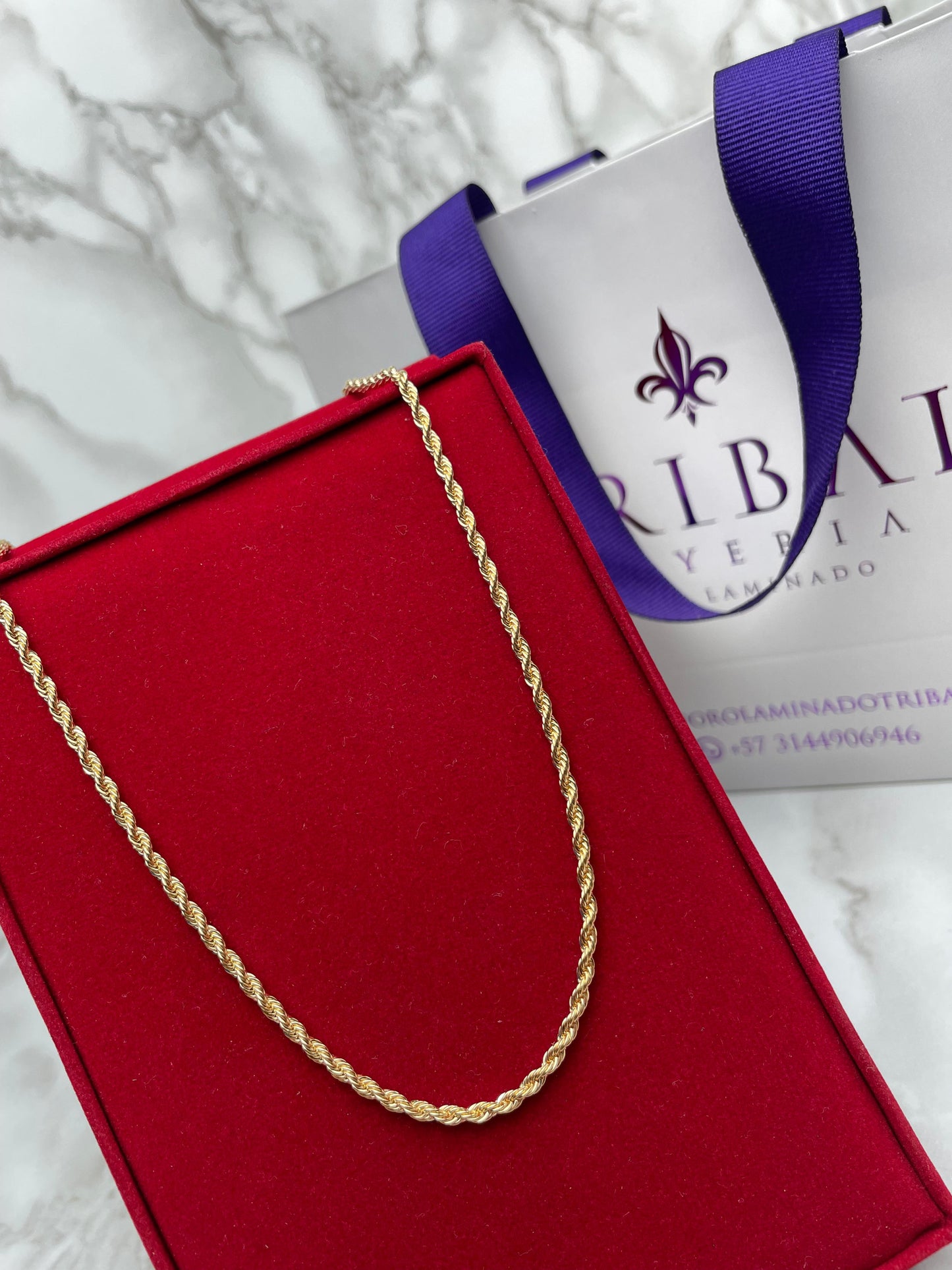 Cadena Lazo Diamantadoa 2.5MM