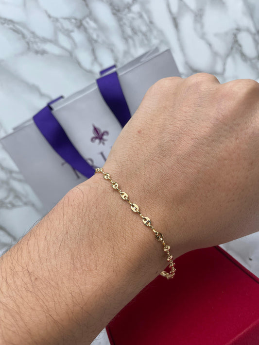 Pulsera Tejido Tipo Gucci-Infinito 3.5MM 21CM
