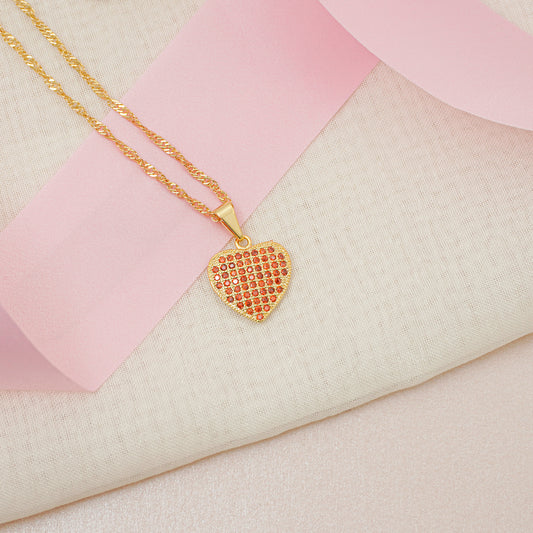 Dije Corazón Circones Orange