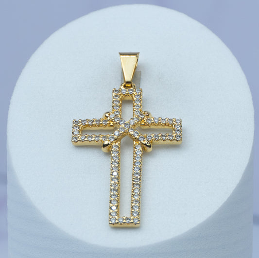 D Cruz Silueta circonias 3.5 cms