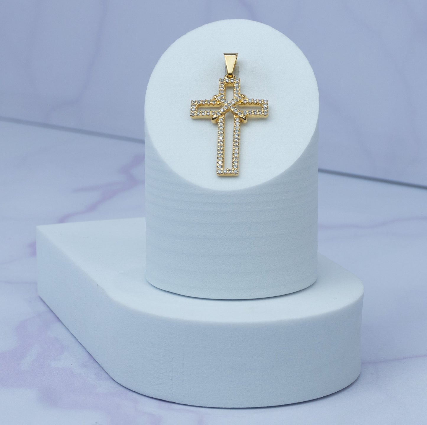 D Cruz Silueta circonias 3.5 cms