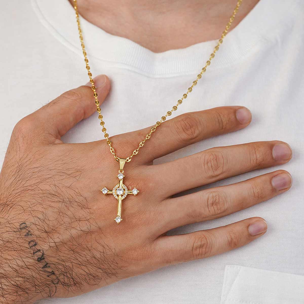 Dije Cruz Cristal, Verde