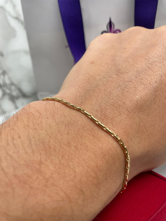 Pulsera Tejido Asiatico 2 mm 18 cm