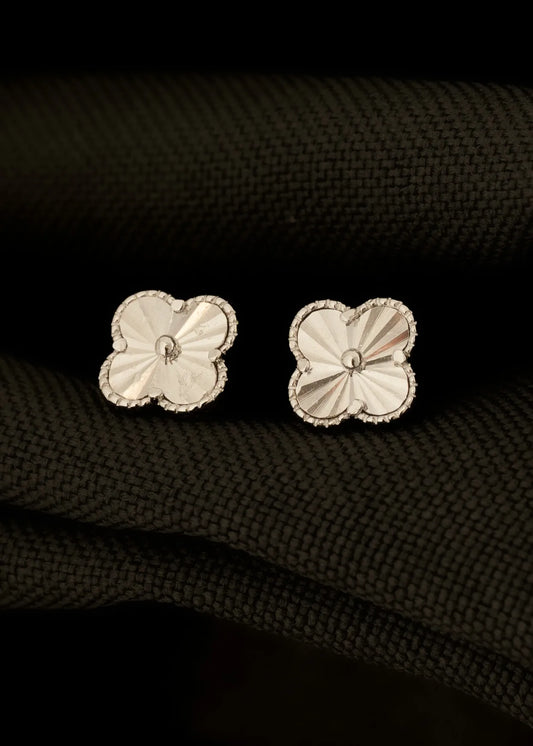 Arete Clover Remarcado con un diámetro de 0.8 mm Plata 925