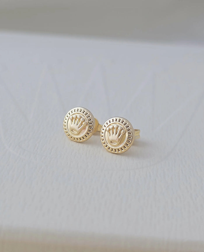 Arete Tipo Topo Rolex Remarcado 8 mm