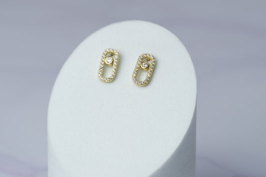 Arete Tipo Topo Move Circones Cristal