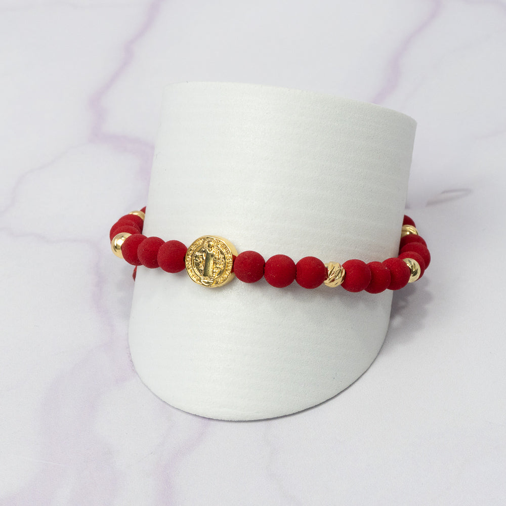 Pulsera Full Balin Neopreno, Italy con HRJ San Benito Oro Laminado 18 K RJ