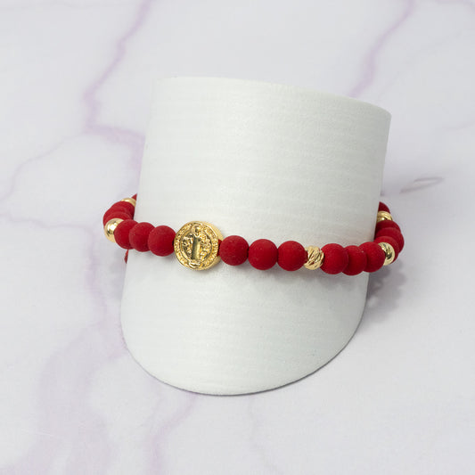 Pulsera Full Balin Neopreno, Italy con HRJ San Benito Oro Laminado 18 K RJ