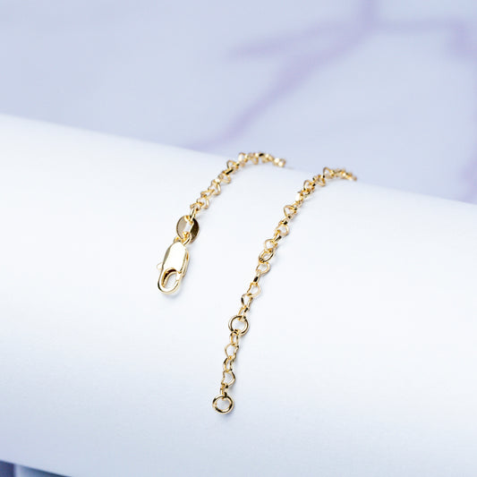 Pulsera Coeur Eslabones Corazones 18 cm