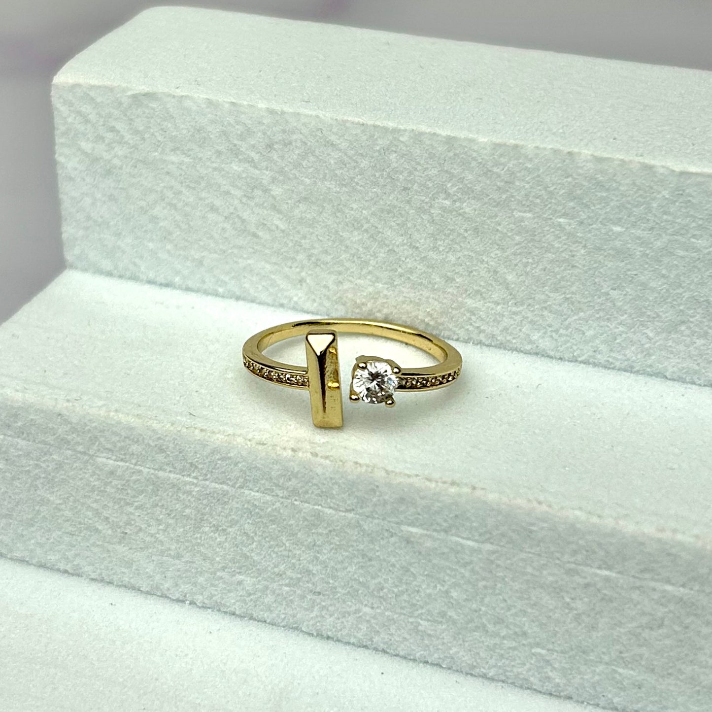 Anillo Tipo Cartier Ajustable Circones Cristal