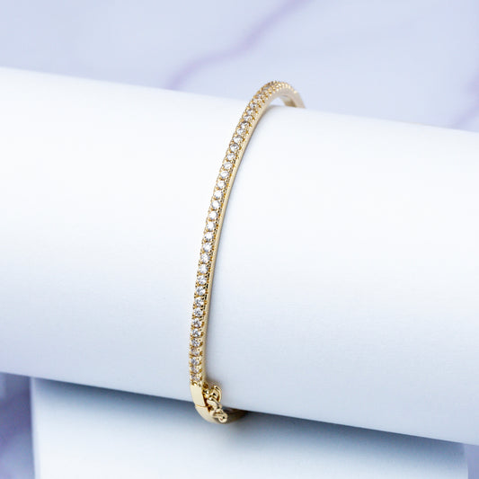 Pulsera Brazalete Slim Cristal