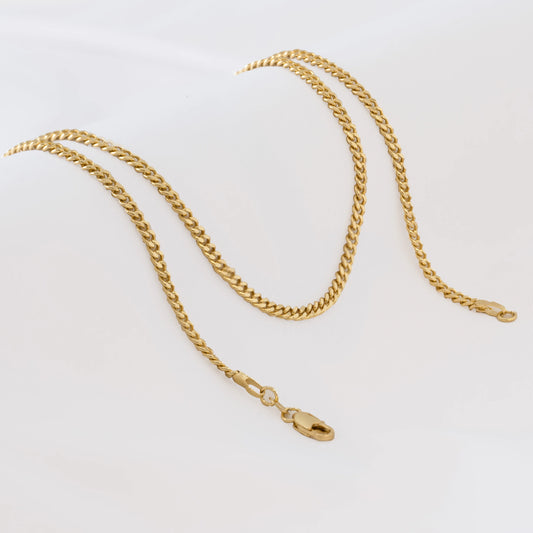 Cadena Cubana Plana 2.5mm 65cm