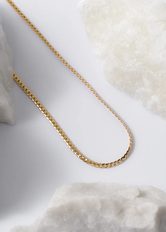 Cadena Serpiente Plana Finita 65 cm