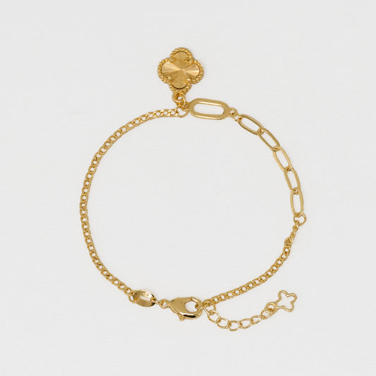 Pulsera Cubana HRJ Clover 15 cm + Extensor