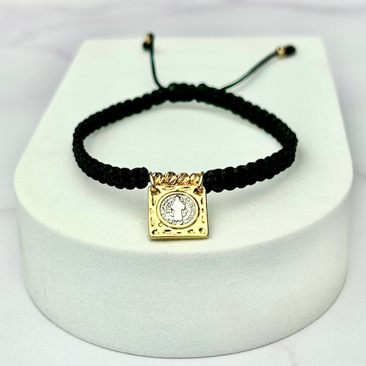Pulsera Tejida Hrj Escapulario San Benito, Balin Italy OL18K NG