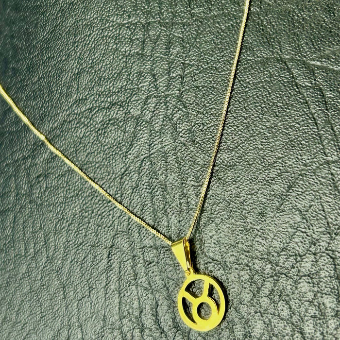 Combo Femenino Veneciano+ Dije Zodiacal Signo Tauro