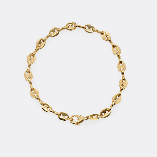 Pulsera Tejido Gucci Gruesa 6 mm y 20 cm