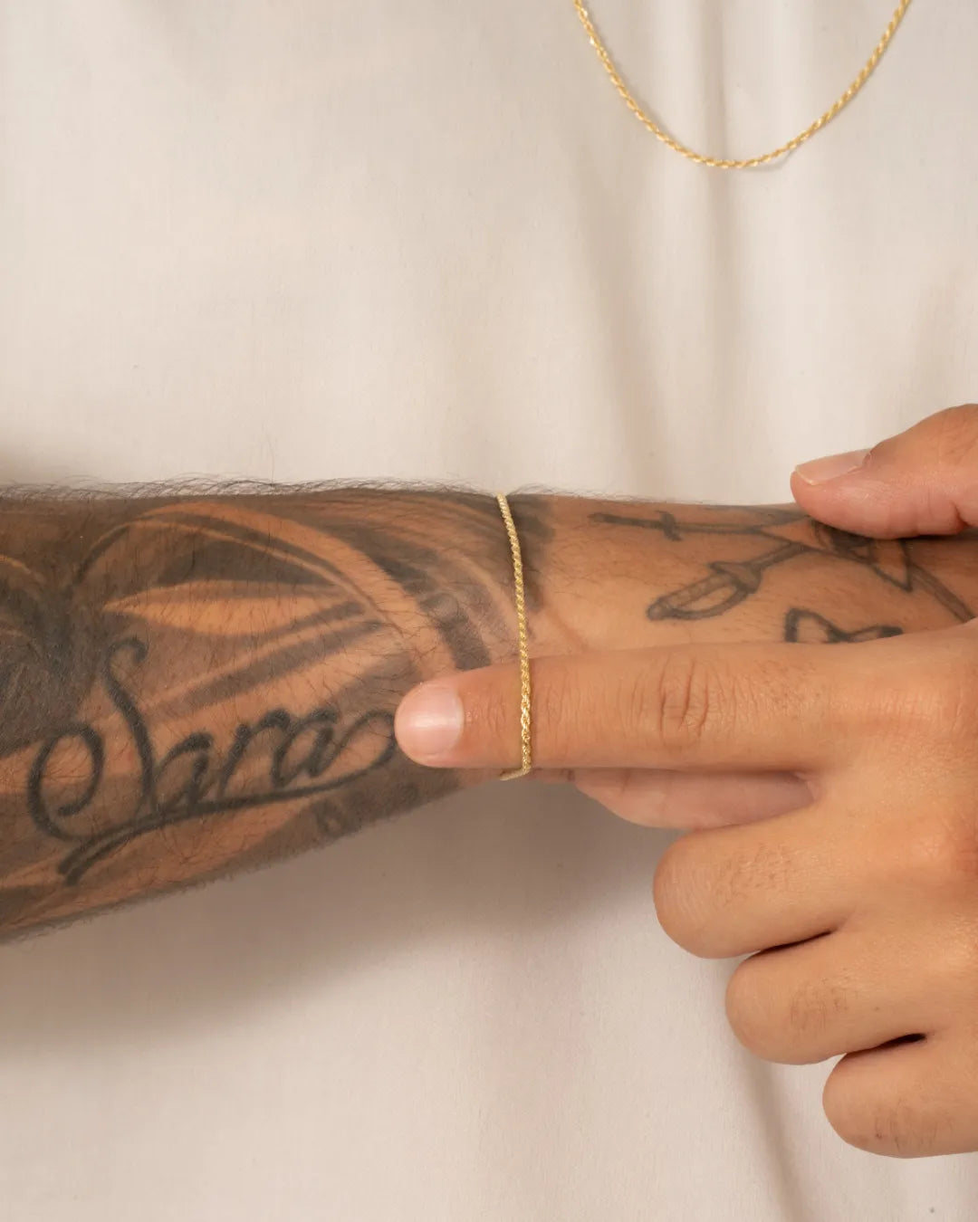 Pulsera Tube Gold IT 19.5 CM