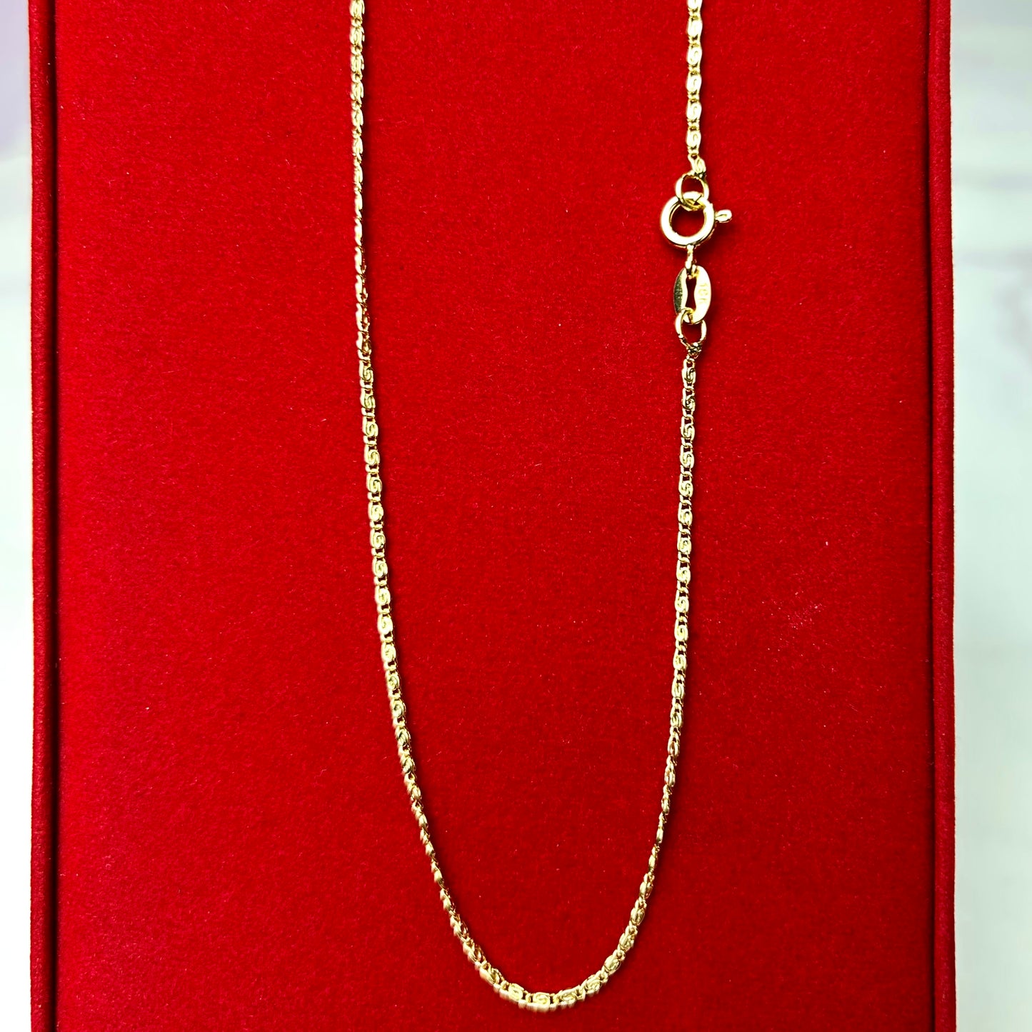 Cadena Tejido Caracol Tallada