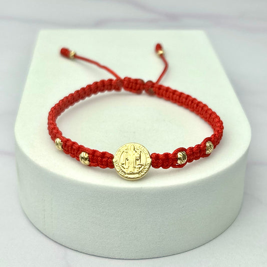 Pulsera Tejida Balin Italy Recubierto Hrj San Benito ORL18K RJ
